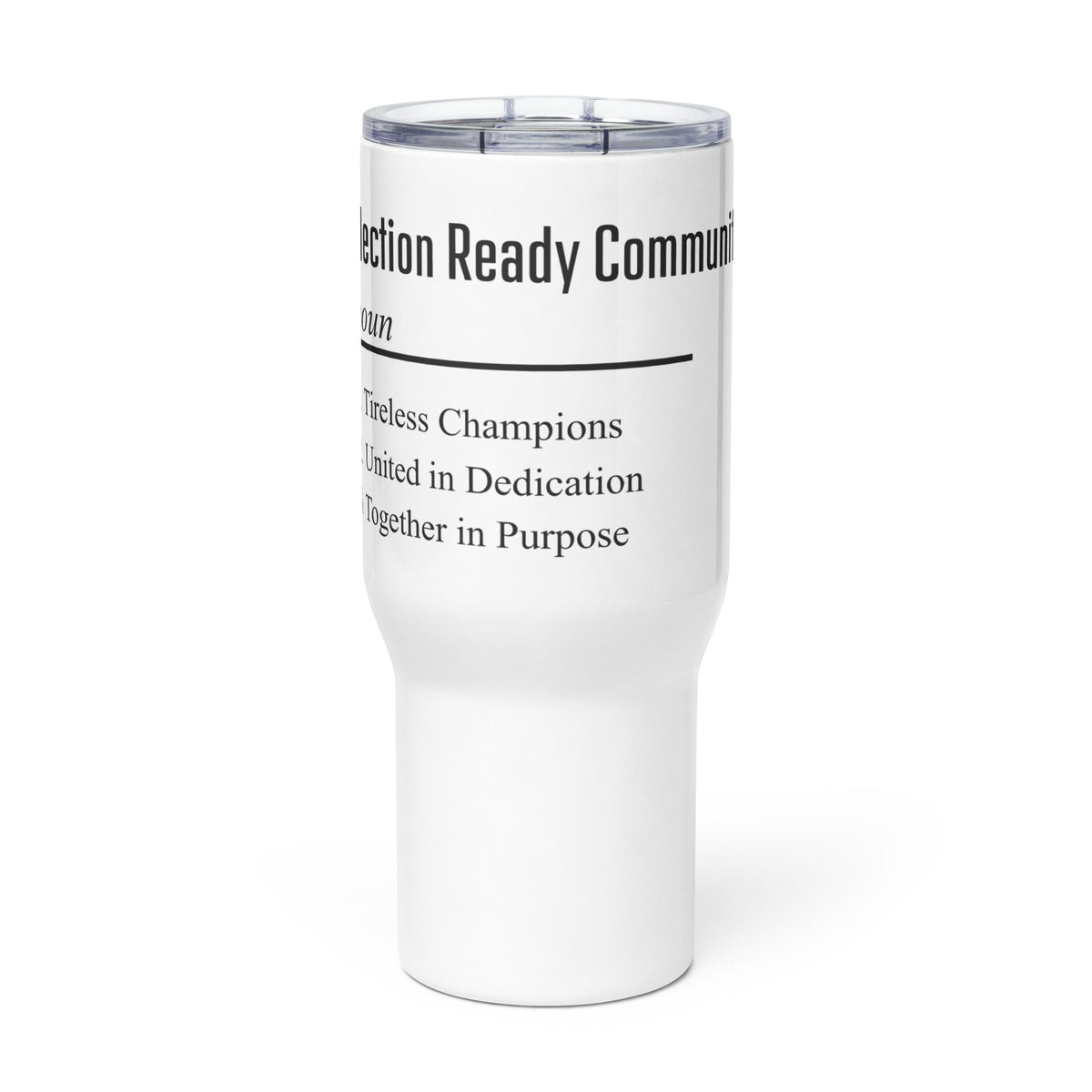 Election Ready Community Travel Mug (Handle)