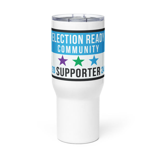 Election Ready Community Supporter Travel Mug (Handle)