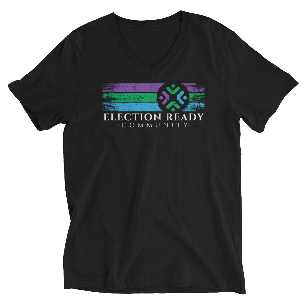 Election Ready Community Unisex Short Sleeve V-Neck T-Shirt